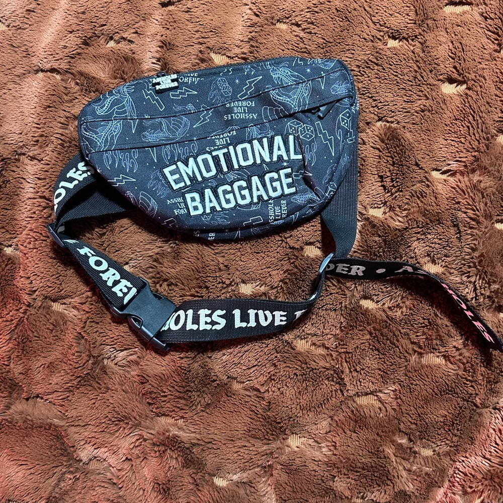 Funny “Emotional Baggage” Fanny Pack Crossbody Festival Bag